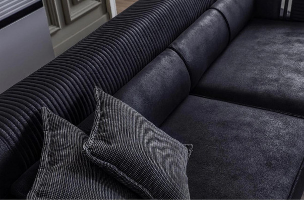 Sofa 3místná moderní bílá luxusní designová sedací souprava do obývacího pokoje o délce 235 cm