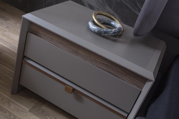 Ložnice Sada Luxusní Kompletní Postel 2x Noční Stolek Moderní 3dílná Nová