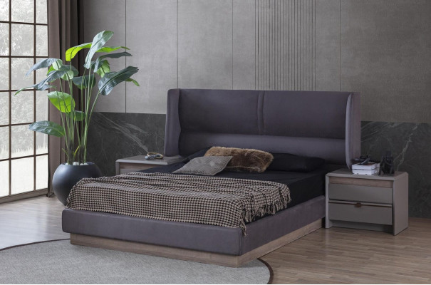 Ložnice Sada Luxusní Kompletní Postel 2x Noční Stolek Moderní 3dílná Nová