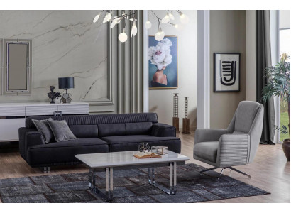 Sofá set 3 sedadla a křeslo nábytek designérský nábytek obývací pokoj gauč nábytek.