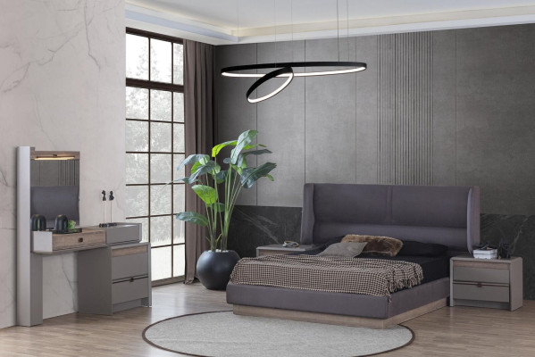 Exkluzivní bed room set s postelí + toaletním stolem a 2x nočními stolky 4 díly.