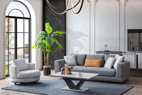 Luxus sedací souprava gauč polstre Set Sofa Couch 3-dílná. Konferenční stolek