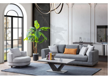 Luxus sedací souprava gauč polstre Set Sofa Couch 3-dílná. Konferenční stolek
