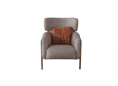Křeslo moderní béžové obývací pokoj textil luxusní design nábytek lounge klub