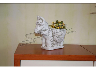 Květinový květináč, zahradní květináč, dekorativní figura vázy, květináče přírodní zahrady.