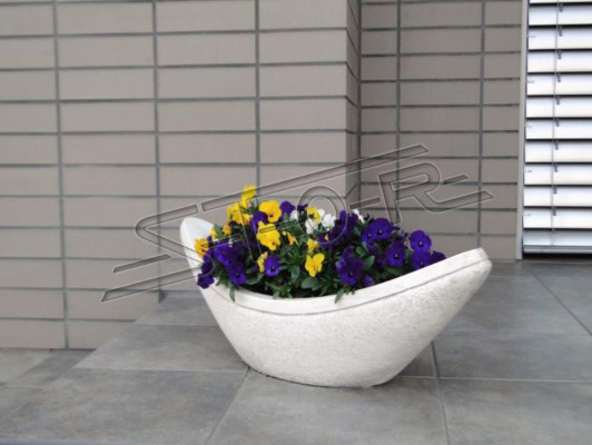 Blumenkübel Pflanz Kübel Dekoration Natur Vasen Garten Figur Blumentöpfe