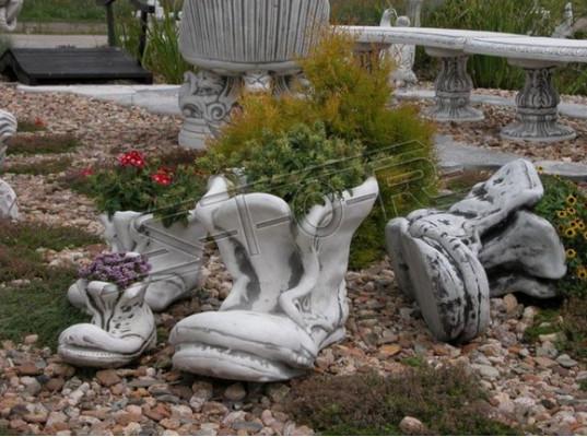 Květinový květináč Pflanz Kübel Příroda Dekorace Figurína květináče zahradní vázy