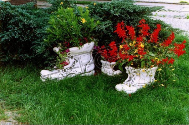 Květinový květináč Pflanz Kübel Příroda Dekorace Figurína květináče zahradní vázy