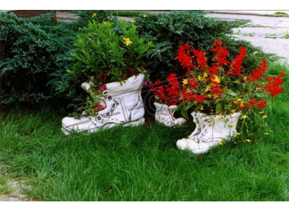 Květinový květináč Pflanz Kübel Příroda Dekorace Figurína květináče zahradní vázy