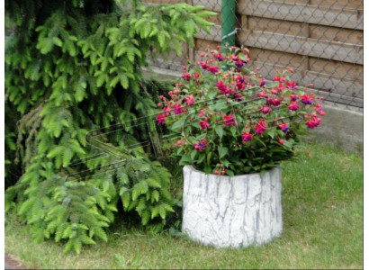 Květinový květináč Pflanz Kübel Natur Dekoration Vasen Zahrada Figur Blumentöpfe
