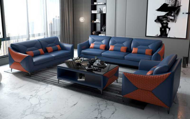 Garnitur Sedací souprava Sedací souprava 3+2+1 Sedací souprava Kožená sedací souprava Sedací sofa Šedá