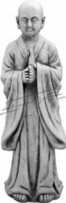 Buddha Skulptur in Steinoptik. Große Dekorative Skulptur für Garten Figur