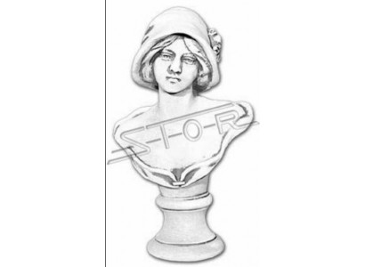 Ženská busty ve starověkém stylu antiky, socha z kamene, 40 cm, sochy soch.