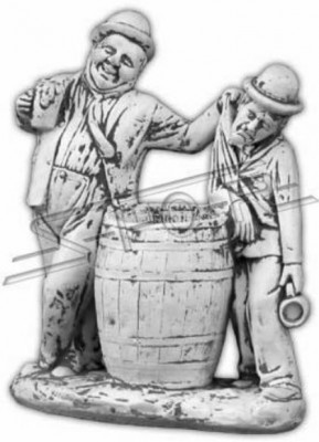 Charlie Chaplin květinový květináč, dekorační figura květináče