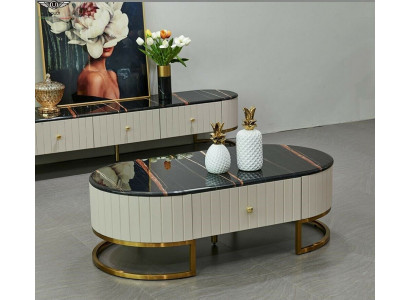 Dekorativní komoda Designer Sideboard Low Board Skříň Regál do obývacího pokoje