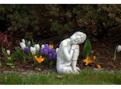 Dekorativní socha Buddhy ve stylu kamene. Velká socha pro zahradní figurku.