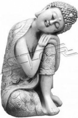 Dekorativní socha Buddhy ve stylu kamene. Velká socha pro zahradní figurku.