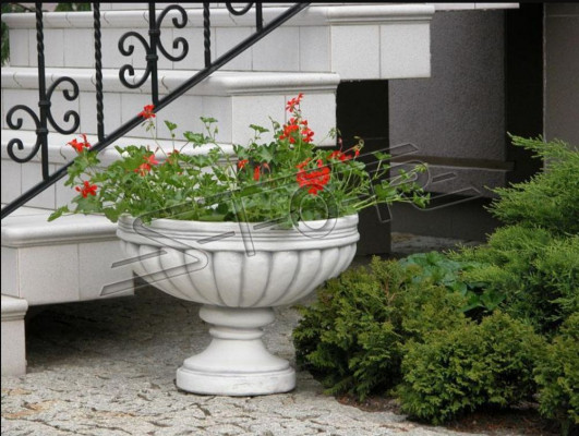 Design květináče Top Planz Deko Kübel Gefäß Töpfe Figur Gesicht Skulptur