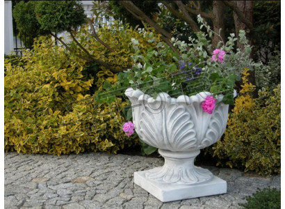 Design květináč Top Planz Kübel Gefäß Deko Töpfe Figur Gesicht Skulptur