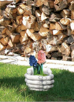 Design květináče Top Planz Kübel Gefäß Töpfe Figur Dekor Hände Skulptur