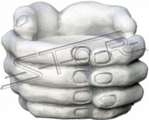 Design květináče Top Planz Kübel Gefäß Töpfe Figur Dekor Hände Skulptur
