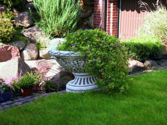 Design květináče Top Planz nádoba truhlík ve tvaru tváře dekorativní postava