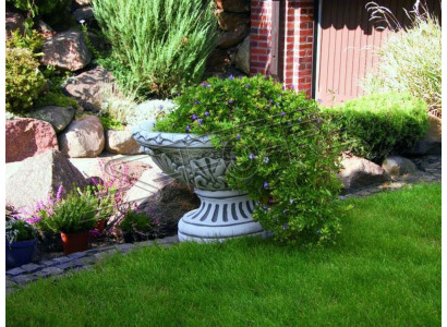 Design květináče Top Planz nádoba truhlík ve tvaru tváře dekorativní postava