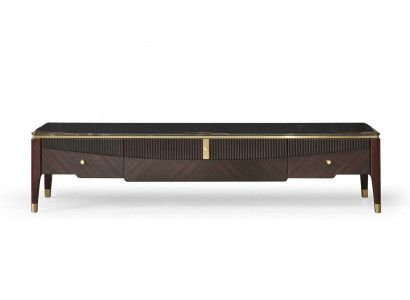 Design komoda sideboard dekorace nízká skříň regál luxus osvětlený