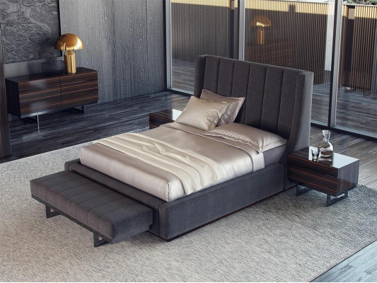 Design kompletní ložnice luxusní nábytek Dvojlůžko 2x noční stolky