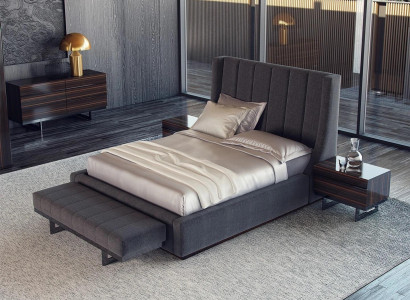 Design kompletní ložnice luxusní nábytek Dvojlůžko 2x noční stolky