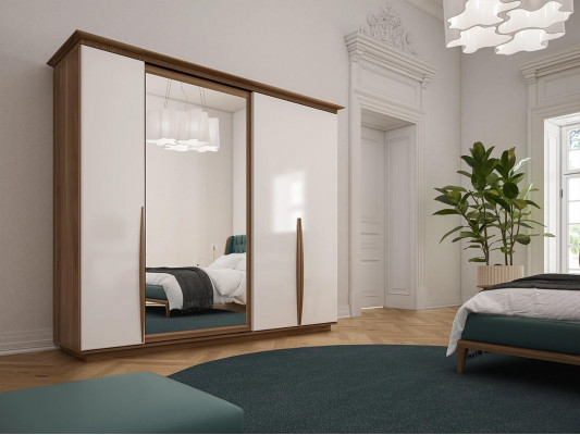 Skříň Luxus Ložnice Šatník Moderní Dřevěný Nábytek Design Nový