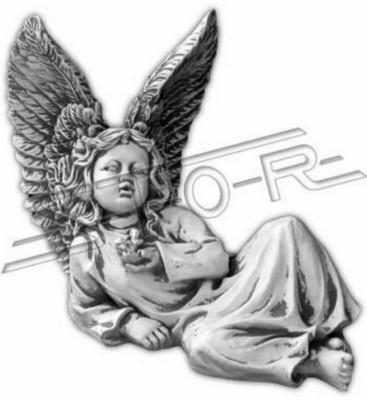 Anděl 27 cm socha Design Figurka Socha Zahrada Sochy Dekorativní sochy