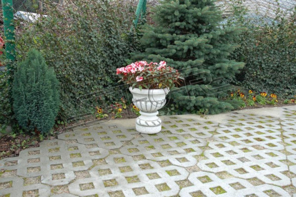 Figura květináče květináč bílý dekorace figura květináče zahrada