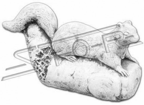 Zahradní dekorace Veverka Terasová dekorace Kamenné figurky Socha Figurína