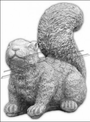 Zahrada Dekorace Veverky Terasa Kamenné Sochy Socha Dekorace Socha