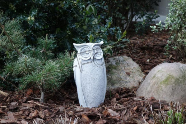 Zahrada Dekorace Sova Terasa Kamenné Sochy Dekorativní Socha Přírodní Socha