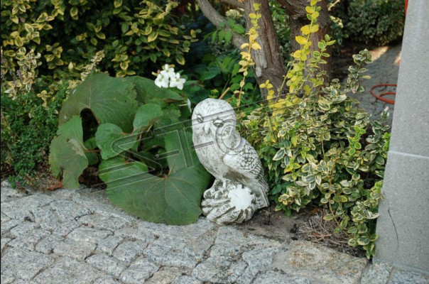 Zahradní dekorace sova terasa kamenné sochy figurka dekorativní socha