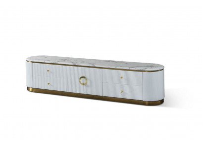 Komoda Designer Sideboard Nízká skříň Obytný pokoj Regál Dekorace