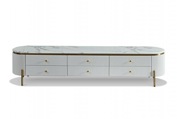 Komoda Sideboard Skříň s šuplíky Skříň Dres s dřevěnými skříněmi.