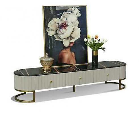 Luxus Design komoda stůl lowboard dekorativní skříň obývací pokoj.