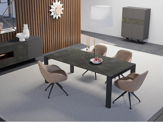Luxus jídelní stůl s židlemi, moderní design, nové vybavení