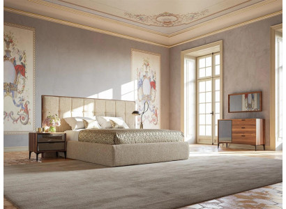 Luxusní nábytek ložnice Moderní set 5 kusů Dvojlůžko 2x Noční stolky Nový