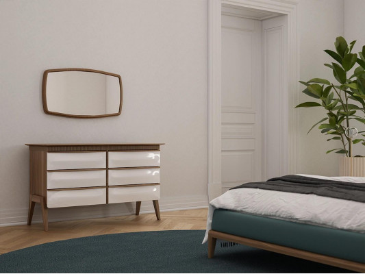 Moderní design komoda se zrcadlem luxusní skříň nový nábytek