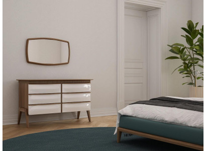 Moderní design komoda se zrcadlem luxusní skříň nový nábytek