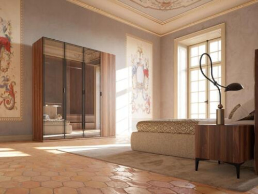 Moderní šatní skříň dřevěná skříň šatník ložnice luxusní nábytek nový