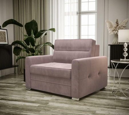 Relaxační textilní lůžko s TV jednosedadlová křesla Design židle Club Upholstery New.
