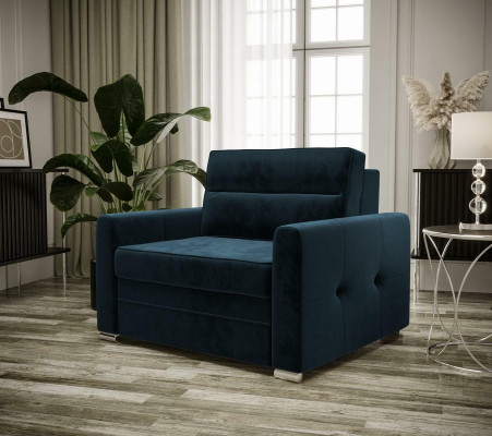 Relaxační textilní lůžko s TV jednosedadlová křesla Design židle Club Upholstery New.