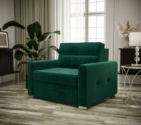 Relaxační textilní lůžko s TV jednosedadlová křesla Design židle Club Upholstery New.