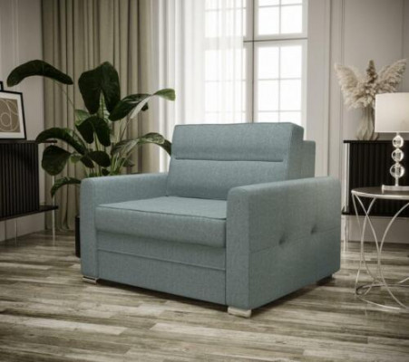Relaxační textilní lůžko s TV jednosedadlová křesla Design židle Club Upholstery New.