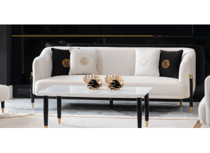 Designová pohovka 3místná design 210 cm luxusní sedací soupravy pohovka 3místná nová textilní pohovka nábytek